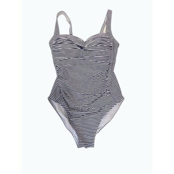Bond-Eye Australia One piece Blue Stripe Swimsuit US 8 D DD - Picture 2 of 7